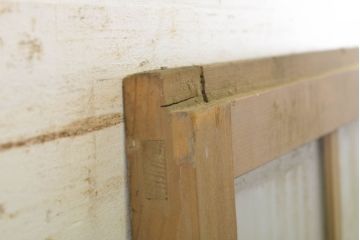 アンティーク建具　昭和レトロな雰囲気漂うガラス戸1枚(引き戸、建具)(R-062744)