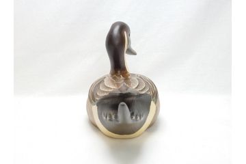 Big Sky Carvers社　Bozeman Montana　USA　ハンドメイド　木製デコイ(水鳥、鴨、カモ、バードカービング、彫刻、絵付師、サイン入り、置物、置き物)(R-062747)