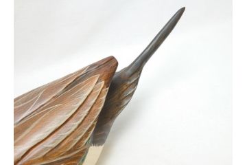 Big Sky Carvers社　Bozeman Montana　USA　ハンドメイド　木製デコイ(水鳥、鴨、カモ、バードカービング、彫刻、絵付師、サイン入り、置物、置き物)(R-062747)