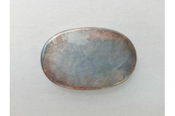 平安象彦　銀縁　木製　蒔絵　純銀水滴　若田石硯(硯箱、共箱付き)(R-062749)