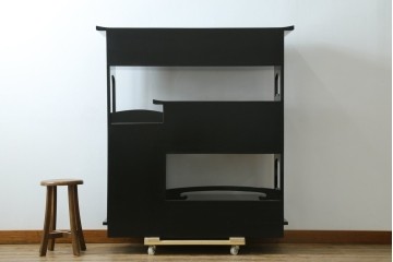 中古　美品　輪島塗り　こだわりの和の空間を演出する飾り棚　(R-062763)