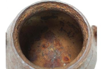 釜師　宮崎寒雉(彦九郎)　江戸中期　金銀象嵌　草花昆虫文　鉄瓶(鐵瓶、茶道具、共箱付き)(R-062770)