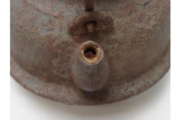 釜師　宮崎寒雉(彦九郎)　江戸中期　金銀象嵌　草花昆虫文　鉄瓶(鐵瓶、茶道具、共箱付き)(R-062770)