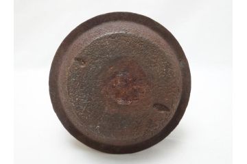 釜師　宮崎寒雉(彦九郎)　江戸中期　金銀象嵌　草花昆虫文　鉄瓶(鐵瓶、茶道具、共箱付き)(R-062770)