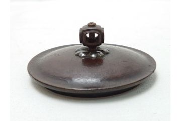 釜師　宮崎寒雉(彦九郎)　江戸中期　金銀象嵌　草花昆虫文　鉄瓶(鐵瓶、茶道具、共箱付き)(R-062770)