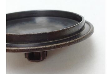 釜師　宮崎寒雉(彦九郎)　江戸中期　金銀象嵌　草花昆虫文　鉄瓶(鐵瓶、茶道具、共箱付き)(R-062770)