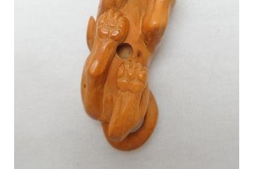 寿康斎　虎　竜　根付2点(トラ、龍、提げ物、共箱付き)(R-062774)