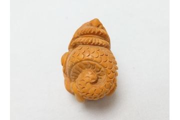 寿康斎　虎　竜　根付2点(トラ、龍、提げ物、共箱付き)(R-062774)