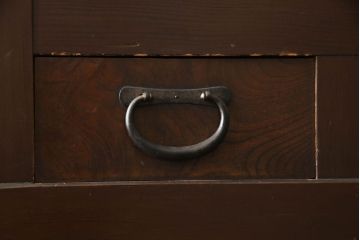 和製アンティーク　凛とした美しさが上品な和を演出してくれる近江水屋箪笥サイドボード(食器棚、戸棚、収納棚、キャビネット)(R-062779)