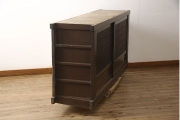 和製アンティーク　凛とした美しさが上品な和を演出してくれる近江水屋箪笥サイドボード(食器棚、戸棚、収納棚、キャビネット)(R-062780)