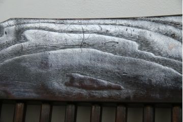 中古　美品　広島県　博永家具　漆塗り　便利な収納付き!!シックな色合いと和モダンデザインが魅力的な囲炉裏テーブルセット(ダイニングテーブル、ラウンドテーブル、4人掛け、4P、ダイニングチェア、板座チェア、椅子、イス、いす、食卓、木製火鉢)(定価約130万円)(R-062789)