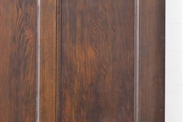 アンティーク建具　上手物!!　枠ナラ材　濃い木色で落ち着きのある空間を演出するドア1枚(扉、木製ドア、建具)(R-062802)