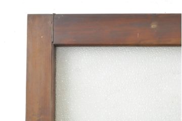 アンティーク建具　ダイヤガラスから柔らかな光が差し込む木製ドア1枚(扉)(R-062804)