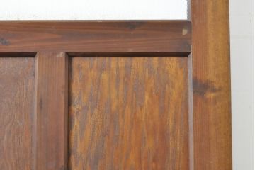 アンティーク建具　ダイヤガラスから柔らかな光が差し込む木製ドア1枚(扉)(R-062804)