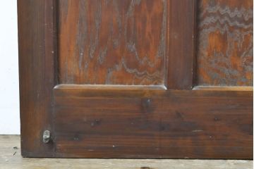 アンティーク建具　ダイヤガラスから柔らかな光が差し込む木製ドア1枚(扉)(R-062804)
