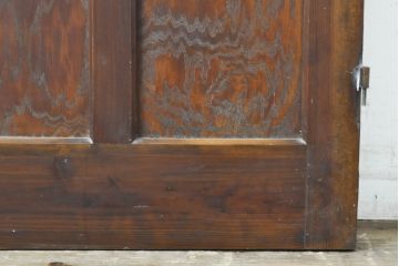 アンティーク建具　ダイヤガラスから柔らかな光が差し込む木製ドア1枚(扉)(R-062804)