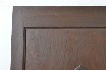 アンティーク建具　大正ロマン　ダイヤガラスがおしゃれな古い洋館のドア1枚(扉、木製ドア、建具)(R-062805)