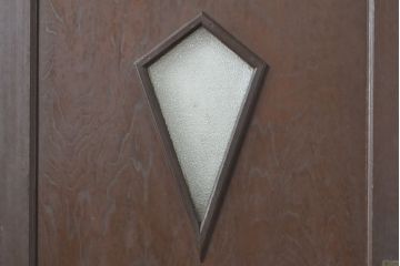 アンティーク建具　大正ロマン　ダイヤガラスがおしゃれな古い洋館のドア1枚(扉、木製ドア、建具)(R-062805)