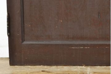 アンティーク建具　大正ロマン　ダイヤガラスがおしゃれな古い洋館のドア1枚(扉、木製ドア、建具)(R-062805)