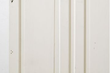 アンティーク建具　ペイント仕上げ限定　ホワイトカラーが爽やかなペイントガラス戸1枚(引き戸、建具)(R-062807)