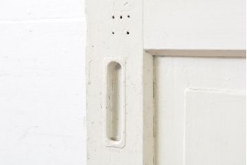 アンティーク建具　ペイント仕上げ限定　ホワイトカラーが爽やかなペイントガラス戸1枚(引き戸、建具)(R-062807)