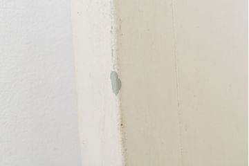 アンティーク建具　ペイント仕上げ限定　ホワイトカラーが爽やかなペイントガラス戸1枚(引き戸、建具)(R-062807)