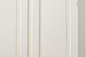 アンティーク建具　ペイント仕上げ限定　ホワイトカラーが爽やかなペイントガラス戸1枚(引き戸、建具)(R-062807)
