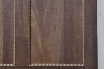 アンティーク建具　希少!　総エンジュ(槐)材　大正ロマンの哀愁漂う古い洋館のドア1枚(扉、玄関ドア、木製ドア)(R-062809)