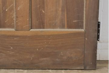 アンティーク建具　希少!　総エンジュ(槐)材　大正ロマンの哀愁漂う古い洋館のドア1枚(扉、玄関ドア、木製ドア)(R-062809)