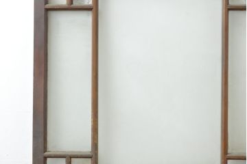 アンティーク建具　昭和初期　大正ロマンの雰囲気香るガラス扉1枚(ドア、木製ドア、建具)(R-062810)