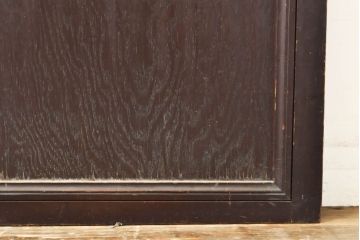 アンティーク建具　昭和初期　大正ロマンの雰囲気香るガラス扉1枚(ドア、木製ドア、建具)(R-062810)