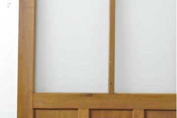 アンティーク建具　シンプルなデザインでどんな空間にも合わせやすいガラス引き戸1枚(ガラス戸、建具)(R-062811)