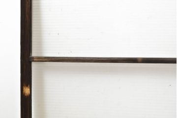アンティーク建具　モールガラス入りで柔らかな印象のガラス窓2枚セット(ガラス戸、引き戸、建具)(R-062813)