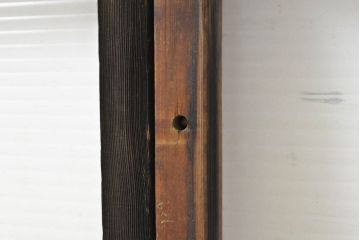 アンティーク建具　モールガラス入りで柔らかな印象のガラス窓2枚セット(ガラス戸、引き戸、建具)(R-062813)