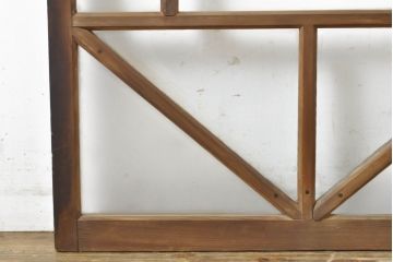 アンティーク建具　大正ロマンの雰囲気香るガラス窓1枚(ドア、扉、建具)(R-062814)