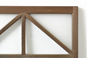 アンティーク建具　大正ロマンの雰囲気香るガラス窓1枚(ドア、扉、建具)(R-062814)