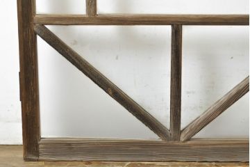 アンティーク建具　大正ロマンの雰囲気香るガラス窓1枚(ドア、扉、建具)(R-062814)