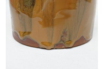 高取焼本家窯元　味楽窯　十四代目　亀井味楽　而妙斎書付　竹節　細水指(茶道具、共箱付き)(R-062816)