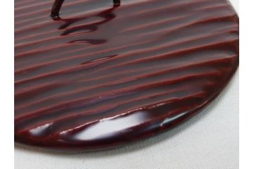 越前　峰越窯　竹元道仙　竹元郁雄　而妙斎書付き　芋頭水指(共箱付き、茶道具)(R-062817)