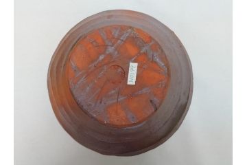 越前　峰越窯　竹元道仙　竹元郁雄　而妙斎書付き　芋頭水指(共箱付き、茶道具)(R-062817)