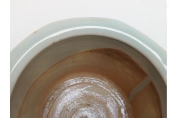 江戸期　染付　龍図　香炉(銀火屋?、仏具、箱無し)(R-062818)