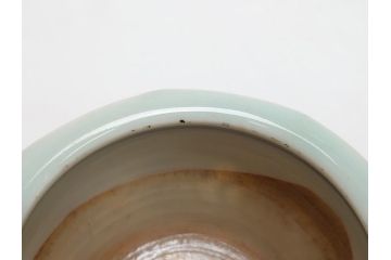江戸期　染付　龍図　香炉(銀火屋?、仏具、箱無し)(R-062818)