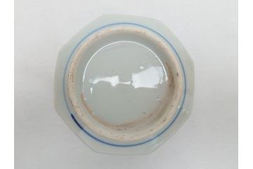江戸期　染付　龍図　香炉(銀火屋?、仏具、箱無し)(R-062818)
