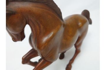水戸金工　北川北仙　黄銅製(ブロンズ)　駿馬　馬の置物(置物、オブジェ、インテリア)(R-062821)