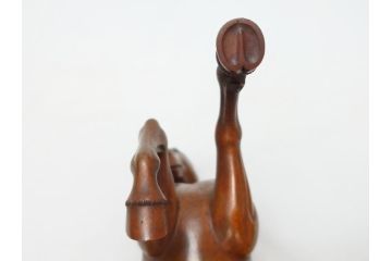 水戸金工　北川北仙　黄銅製(ブロンズ)　駿馬　馬の置物(置物、オブジェ、インテリア)(R-062821)