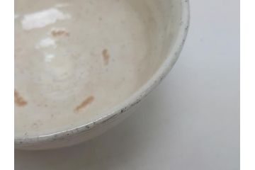 唐津　三玄窯　中里重利　粉引茶碗(共箱付き、茶器、茶道具、和食器)(R-062822)