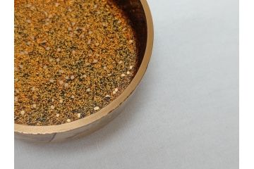 山中漆器　伝統工芸士　蒔絵師　吉田華正(利昭)　誰ヶ袖　秋柄　蒔絵　大棗(共箱付き、鹿の子梨子地、誰が袖、草花、菊、螺鈿)(R-062824)