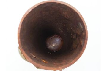 稀少　明治期　玉光齋　鉄製　蟷螂　花入(カマキリ、かまきり、花瓶)(R-062826)