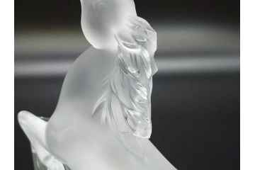 フランス　LALIQUE(ラリック)　クリスタル　跳ね馬　置物(箱なし、ガラス製、オブジェ、インテリア)(R-062828)