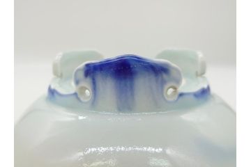 昭和初期　深川製磁　オールド深川　染付　花文　7寸　約21cm　深鉢(和食器、和皿、深皿、七寸)(R-062830)